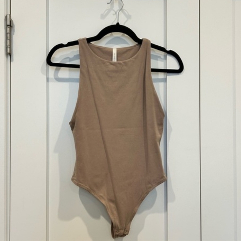 NWOT, Babaton • The Group High Neck Racerback Bodysuit, Size Small